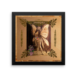 Sovereignty Vintage Fairy Framed photo paper poster