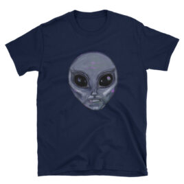 Alien Head Painted by Chris Disano Short-Sleeve Unisex T-Shirt