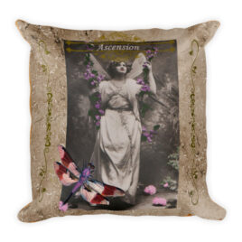 Ascension Vintage Fairy Square Pillow
