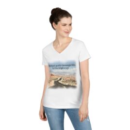 Best Path through Life is the Highway Ladies’ V-Neck T-Shirt