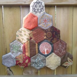 Embroidered Tapestry Sacred Geometry