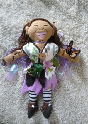 Fairy Keepsake Doll | Wire Wings | Fantasy Fairy Plush Handmade Doll