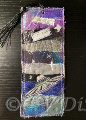 Boho Fabric Art Bookmark UFO