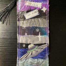 Boho Fabric Art Bookmark UFO
