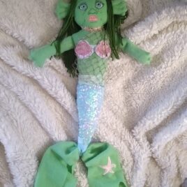 Mermaid Keepsake Doll | Fantasy Mermaid Plush Handmade Doll