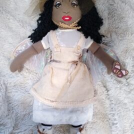 Fairy Keepsake Doll | Wire Wings | Fantasy Fairy Plush Handmade Doll