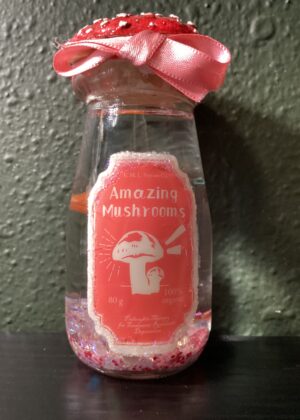 Glass Potion Shaker Bottle | Magic Mushroom Elixir
