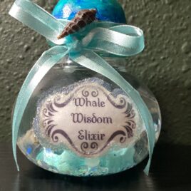 Glass Potion Shaker Bottle | Whale Wisdom Elixir