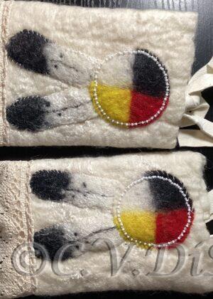 Welt Felt Merino Wool Wrist Warmers