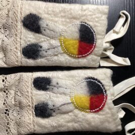 Welt Felt Merino Wool Wrist Warmers