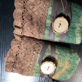 Wet Felt Wrist Warmer/ Small Wrap Around