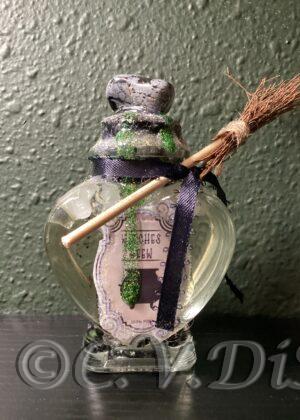 Glass Potion Shaker Bottle | Witches Brew